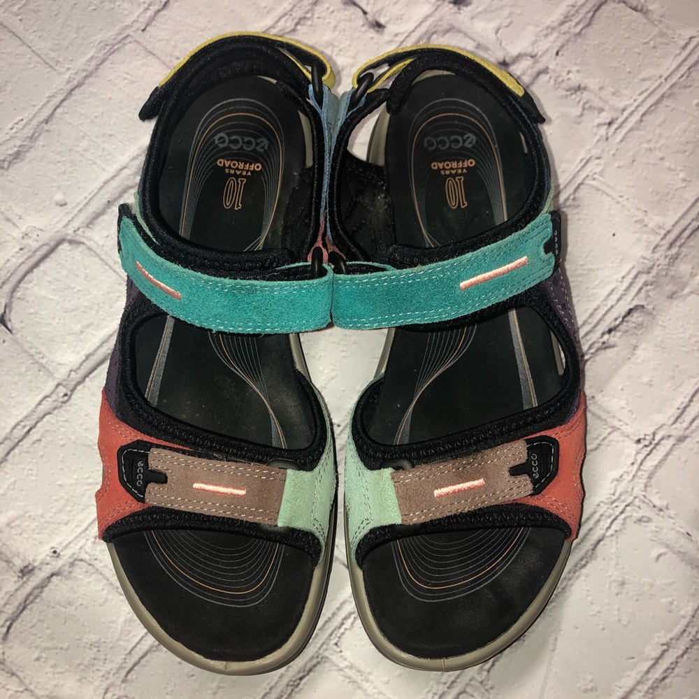 Ecco Offroad Flat Multicolor Sandals 38